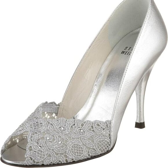 Stuart Weitzman Shoes - Stuart Weitzman Women's Chantelle Peep-Toe Pump Size 8.5M - Used